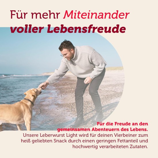 MERA Extrawurst getreidefreie Hundeleberwurst, 75g Tube mit viel Frischfleisch und Geschmack, Trainingsleckerli für ausgewachsene Hunde und Welpen, ohne Zucker und Salz MERA Extrawurst getreidefreie Hundeleberwurst, 75g Tube mit viel Frischfleisch und Geschmack, Trainingsleckerli für ausgewachsene Hunde und Welpen, ohne Zucker und Salz
