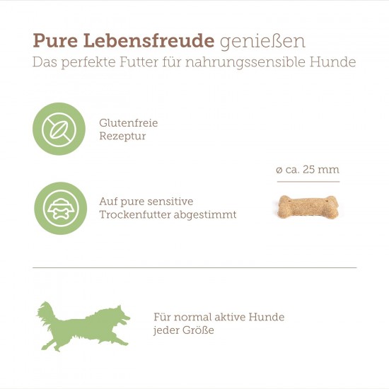 MERA Pure Sensitive Goody Snack Insect (600 g), Healthy Treats for Sensitive Dogs, Dog Treats Made of Insect Protein and Rice, Dog Snack Gluten-Free for Training and Reward MERA Pure Sensitive Goody Snack Insect (600 g), Healthy Treats for Sensitive Dogs, Dog Treats Made of Insect Protein and Rice, Dog Snack Gluten-Free for Training and Reward
