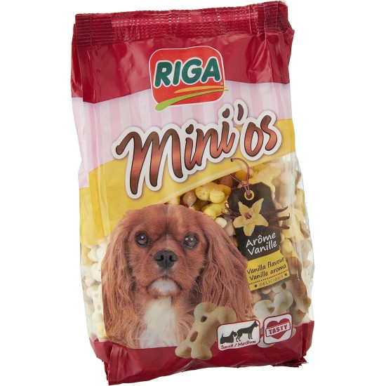 Mini'Os Hundekekse - Leckerbissen für Hunde - Vanillegeschmack - hoher Proteingehalt - ideal für die Erziehung - 500g-Packung Mini'Os Hundekekse - Leckerbissen für Hunde - Vanillegeschmack - hoher Proteingehalt - ideal für die Erziehung - 500g-Packung