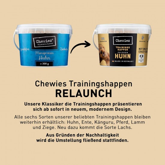 Monoprotein Chewies Training Morsels Treats Snacks for Dogs Grain Free Sugar Free Round for Dog Training in 6 Hypoallergenic Varieties Horse Duck Kangaroo Chicken Lamb Goat Monoprotein Chewies Training Morsels Treats Snacks for Dogs Grain Free Sugar Free Round for Dog Training in 6 Hypoallergenic Varieties Horse Duck Kangaroo Chicken Lamb Goat