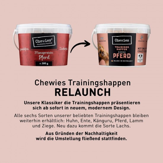 Monoprotein Chewies Training Morsels Treats Snacks for Dogs Grain Free Sugar Free Round for Dog Training in 6 Hypoallergenic Varieties Horse Duck Kangaroo Chicken Lamb Goat Monoprotein Chewies Training Morsels Treats Snacks for Dogs Grain Free Sugar Free Round for Dog Training in 6 Hypoallergenic Varieties Horse Duck Kangaroo Chicken Lamb Goat