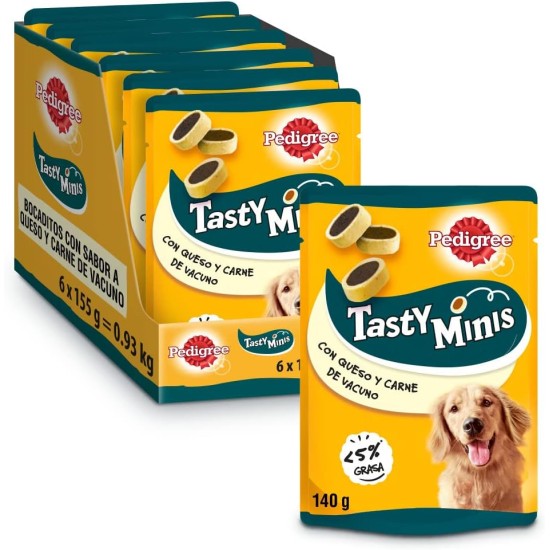 NOLA Tasty Bites Cheesy Bites snack per cani con Formaggio e Manzo confezione 6 bustine da 140 g NOLA Tasty Bites Cheesy Bites snack per cani con Formaggio e Manzo confezione 6 bustine da 140 g