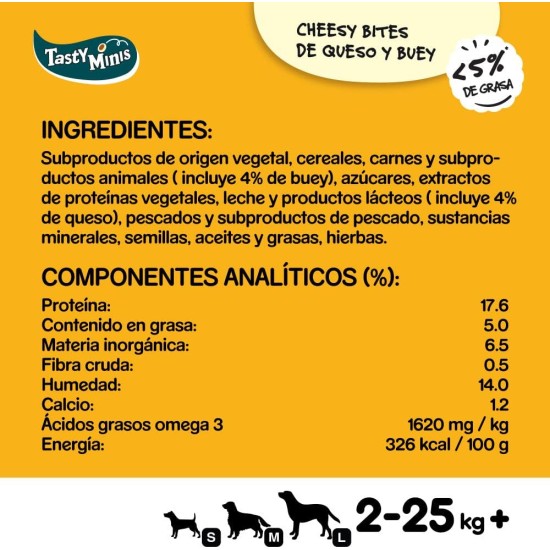 NOLA Tasty Bites Cheesy Bites snack per cani con Formaggio e Manzo confezione 6 bustine da 140 g NOLA Tasty Bites Cheesy Bites snack per cani con Formaggio e Manzo confezione 6 bustine da 140 g
