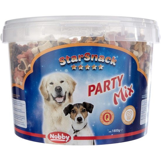 Nobby STARSNACK Party Mix für Hunde, 1 Eimer (1800 g) Nobby STARSNACK Party Mix für Hunde, 1 Eimer (1800 g)