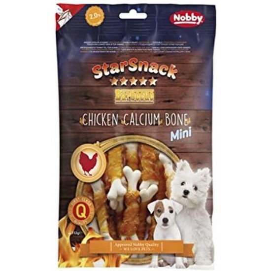 Nobby StarSnack Barbecue Mini Chicken Calcium Bone, 113 g Nobby StarSnack Barbecue Mini Chicken Calcium Bone, 113 g