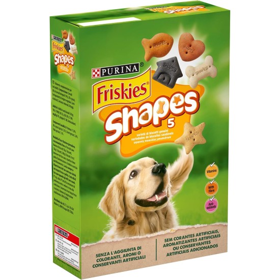 PURINA FRISKIES Shapes Snack für Hunde Erwachsene Kekse mit Zusatz von Vitaminen 8 Packungen à 400 g PURINA FRISKIES Shapes Snack für Hunde Erwachsene Kekse mit Zusatz von Vitaminen 8 Packungen à 400 g