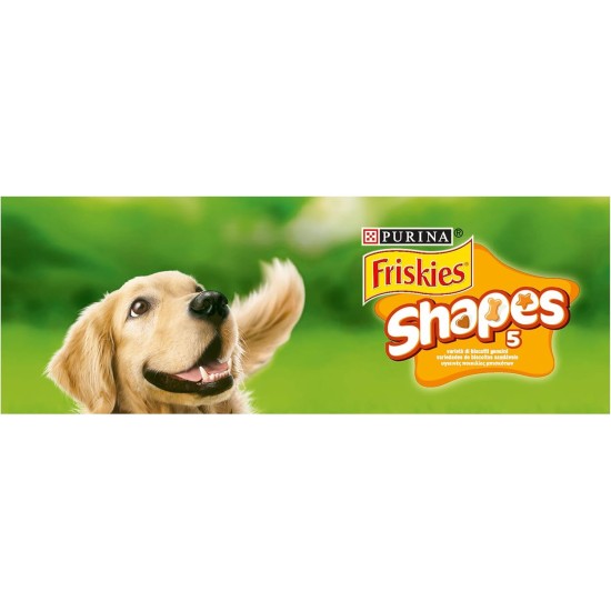 PURINA FRISKIES Shapes Snack für Hunde Erwachsene Kekse mit Zusatz von Vitaminen 8 Packungen à 400 g PURINA FRISKIES Shapes Snack für Hunde Erwachsene Kekse mit Zusatz von Vitaminen 8 Packungen à 400 g