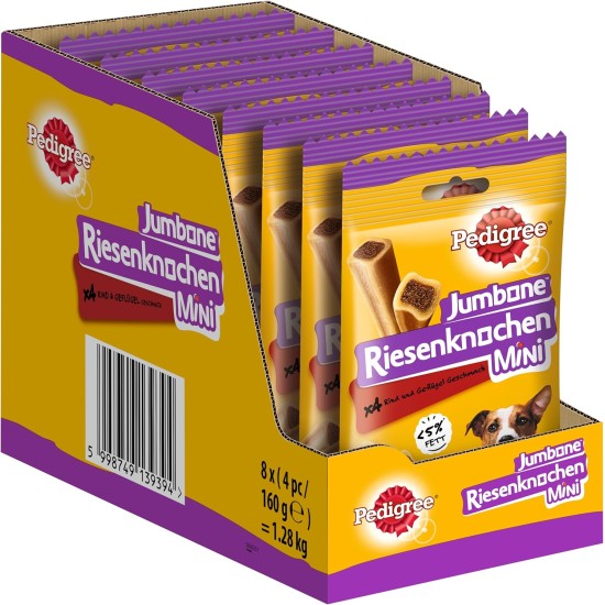 Pedigree Dog Treats, Giant Bone for Small, Medium or Large Dogs, Various Flavours. Pedigree Dog Treats, Giant Bone for Small, Medium or Large Dogs, Various Flavours.