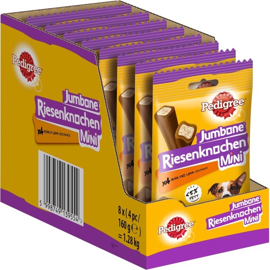 Pedigree Dog Treats, Giant Bone for Small, Medium or Large Dogs, Various Flavours. Pedigree Dog Treats, Giant Bone for Small, Medium or Large Dogs, Various Flavours.