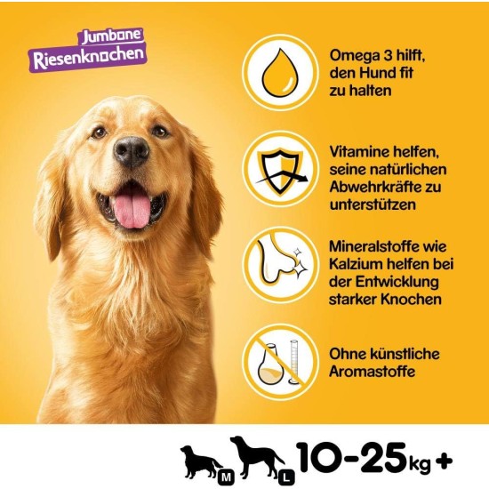 Pedigree Dog Treats, Giant Bone for Small, Medium or Large Dogs, Various Flavours. Pedigree Dog Treats, Giant Bone for Small, Medium or Large Dogs, Various Flavours.