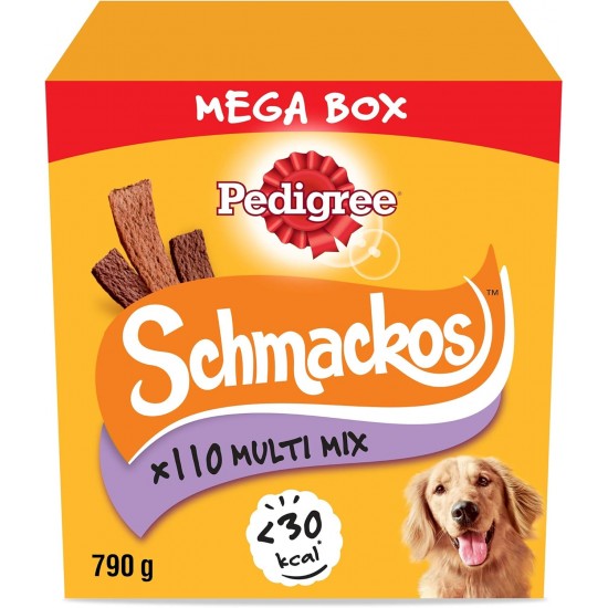 Pedigree Dog Treats Schmackos Mix Box, 110 Pieces - 790 g, Pack of 22 (Pack of 5) Pedigree Dog Treats Schmackos Mix Box, 110 Pieces - 790 g, Pack of 22 (Pack of 5)