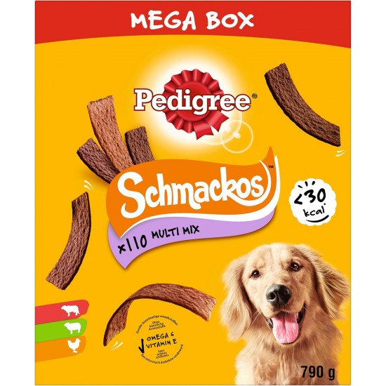 Pedigree Dog Treats Schmackos Mix Box, 110 Pieces - 790 g, Pack of 22 (Pack of 5) Pedigree Dog Treats Schmackos Mix Box, 110 Pieces - 790 g, Pack of 22 (Pack of 5)