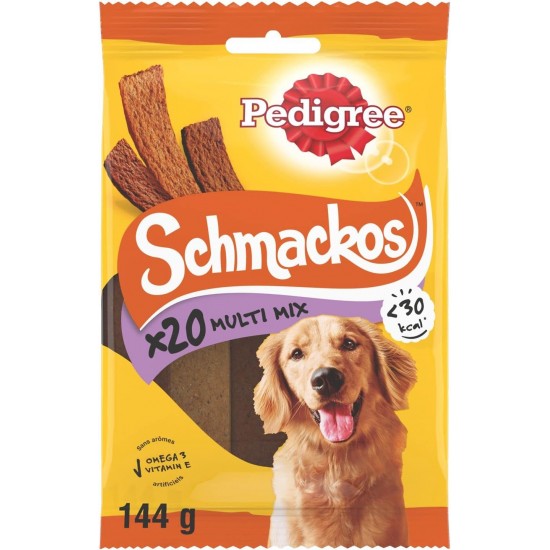 Pedigree Dog Treats Schmackos Mix Box, 110 Pieces - 790 g, Pack of 22 (Pack of 5) Pedigree Dog Treats Schmackos Mix Box, 110 Pieces - 790 g, Pack of 22 (Pack of 5)