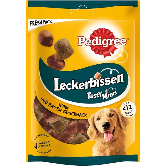 Pedigree Hundesnacks Leckerbissen Mini–Happen, 6er Pack, 6x140g – Hundekekse mit Rind– und Käsegeschmack, ideal für das Training oder für zwischendurch Pedigree Hundesnacks Leckerbissen Mini–Happen, 6er Pack, 6x140g – Hundekekse mit Rind– und Käsegeschmack, ideal für das Training oder für zwischendurch