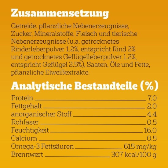 Pedigree Hundesnacks Leckerbissen Mini–Happen, 6er Pack, 6x140g – Hundekekse mit Rind– und Käsegeschmack, ideal für das Training oder für zwischendurch Pedigree Hundesnacks Leckerbissen Mini–Happen, 6er Pack, 6x140g – Hundekekse mit Rind– und Käsegeschmack, ideal für das Training oder für zwischendurch