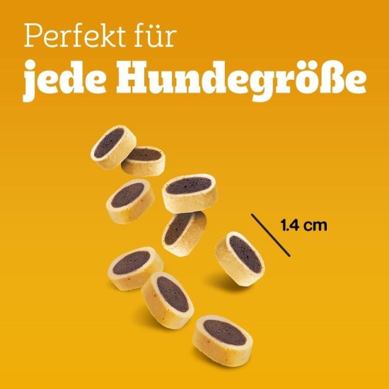 Pedigree Hundesnacks Leckerbissen Mini–Happen, 6er Pack, 6x140g – Hundekekse mit Rind– und Käsegeschmack, ideal für das Training oder für zwischendurch Pedigree Hundesnacks Leckerbissen Mini–Happen, 6er Pack, 6x140g – Hundekekse mit Rind– und Käsegeschmack, ideal für das Training oder für zwischendurch