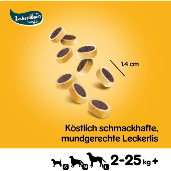 Pedigree Hundesnacks Leckerbissen Mini–Happen, 6er Pack, 6x140g – Hundekekse mit Rind– und Käsegeschmack, ideal für das Training oder für zwischendurch Pedigree Hundesnacks Leckerbissen Mini–Happen, 6er Pack, 6x140g – Hundekekse mit Rind– und Käsegeschmack, ideal für das Training oder für zwischendurch
