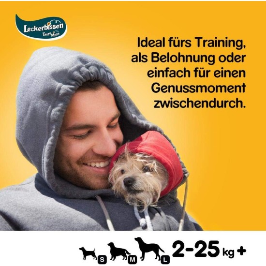 Pedigree Hundesnacks Leckerbissen Mini–Happen, 6er Pack, 6x140g – Hundekekse mit Rind– und Käsegeschmack, ideal für das Training oder für zwischendurch Pedigree Hundesnacks Leckerbissen Mini–Happen, 6er Pack, 6x140g – Hundekekse mit Rind– und Käsegeschmack, ideal für das Training oder für zwischendurch