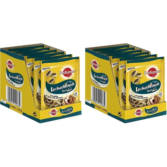 Pedigree Hundesnacks Leckerbissen Mini–Happen, 6er Pack, 6x140g – Hundekekse mit Rind– und Käsegeschmack, ideal für das Training oder für zwischendurch Pedigree Hundesnacks Leckerbissen Mini–Happen, 6er Pack, 6x140g – Hundekekse mit Rind– und Käsegeschmack, ideal für das Training oder für zwischendurch