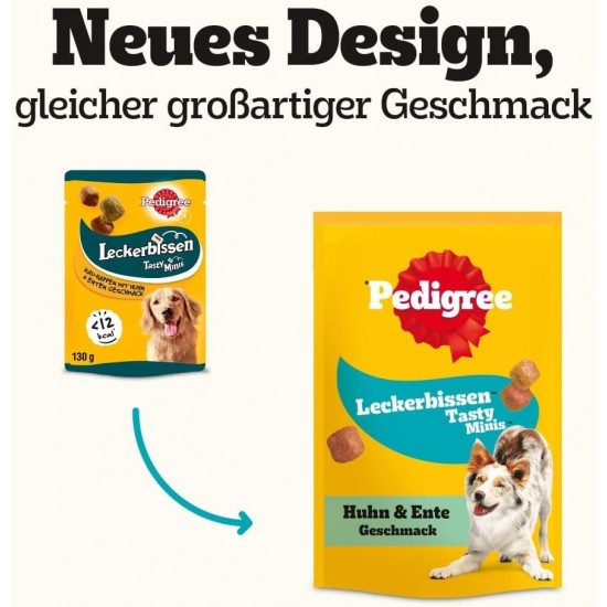 Pedigree Leckerbissen Small Dog Treats, Ideal for Training or for Between, Different Sorts Pedigree Leckerbissen Small Dog Treats, Ideal for Training or for Between, Different Sorts