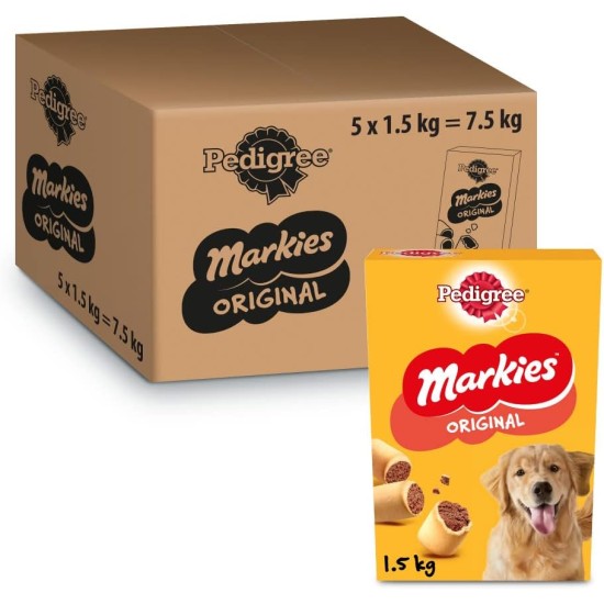 Pedigree Markies Hundekekse mit Tuethanischen Geschmack (5 x 1,5 kg) Pedigree Markies Hundekekse mit Tuethanischen Geschmack (5 x 1,5 kg)