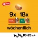 Pedigree Markies Trios - Crunchy dog biscuit with 3 different fillings - Chicken, Lamb & Bone Marrow - 12 x 500g Pedigree Markies Trios - Crunchy dog biscuit with 3 different fillings - Chicken, Lamb & Bone Marrow - 12 x 500g