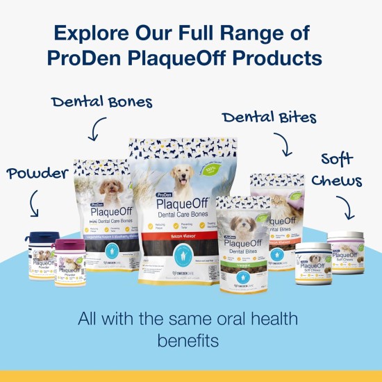 ProDen PlaqueOff 13 Dental Bones for Medium and Large Dogs - Removes Tartar, Improves Overall Oral Health (13, Chicken) ProDen PlaqueOff 13 Dental Bones for Medium and Large Dogs - Removes Tartar, Improves Overall Oral Health (13, Chicken)