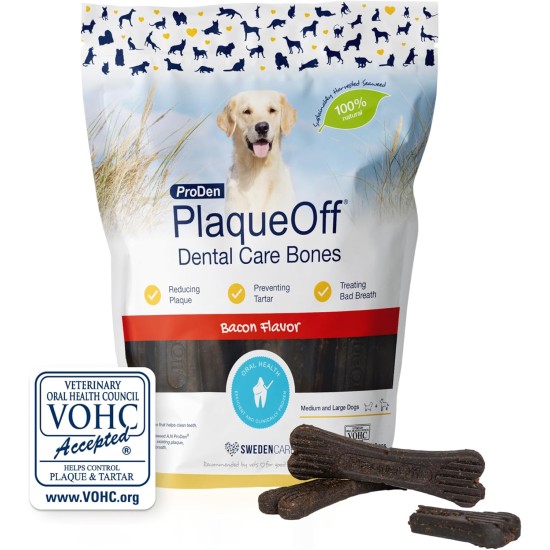 ProDen PlaqueOff 13 Dental Bones for Medium and Large Dogs - Removes Tartar, Improves Overall Oral Health (13, Chicken) ProDen PlaqueOff 13 Dental Bones for Medium and Large Dogs - Removes Tartar, Improves Overall Oral Health (13, Chicken)