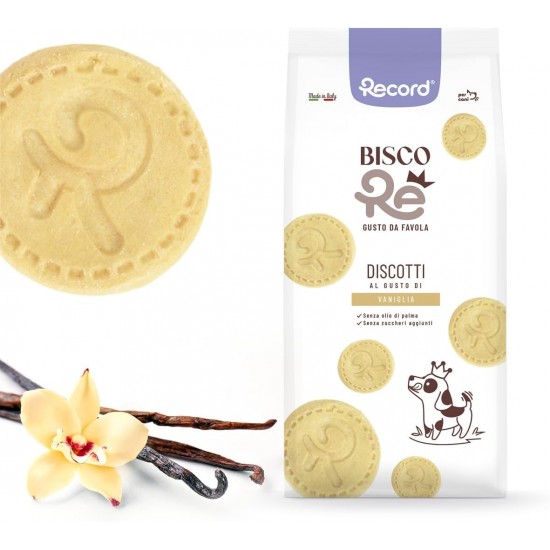 Record - BiscoRe Biscuits for Dogs Vanilla, Format 1 kg, Crispy and Natural Snacks, Baked, No Preservatives or Palm Oil, Lightweight, Digestible and Tasty Record - BiscoRe Biscuits for Dogs Vanilla, Format 1 kg, Crispy and Natural Snacks, Baked, No Preservatives or Palm Oil, Lightweight, Digestible and Tasty