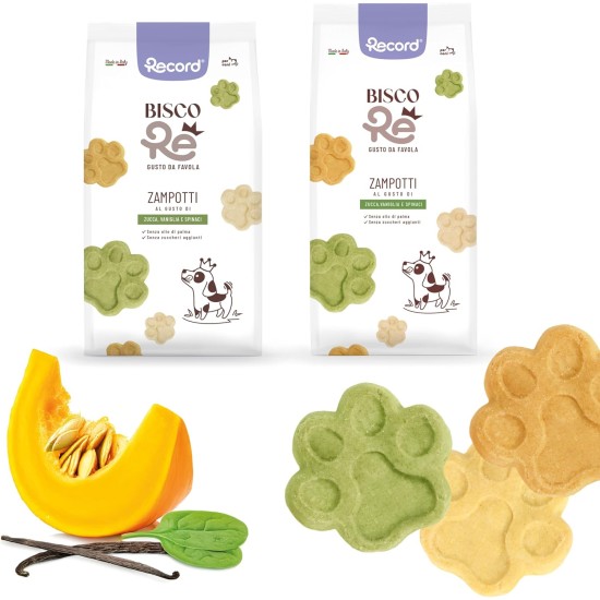 Record - BiscoRe Natürliche Kekse für Hunde. Leckerli für gebackene Hunde, ohne Konservierungsstoffe und Palmöl, leicht und verdaulich für einen gesunden und leckeren Snack | 1kg, Kürbis, Vanille Record - BiscoRe Natürliche Kekse für Hunde. Leckerli für gebackene Hunde, ohne Konservierungsstoffe und Palmöl, leicht und verdaulich für einen gesunden und leckeren Snack | 1kg, Kürbis, Vanille