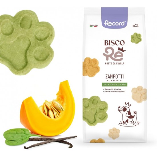 Record - BiscoRe Natural Biscuits for Dogs Pumpkin, Vanilla and Spinach, Format 1 kg. Crispy and Natural Snacks, Baked, No Preservatives or Palm Oil, Lightweight, Digestible and Record - BiscoRe Natural Biscuits for Dogs Pumpkin, Vanilla and Spinach, Format 1 kg. Crispy and Natural Snacks, Baked, No Preservatives or Palm Oil, Lightweight, Digestible and