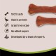 Rosewood Beef Skin Chew Bone with Duck Flavour for Small Dogs - Grain-Free and Gluten-Free Dental Care Snacks, No Artificial Additives, 80 g Rosewood Beef Skin Chew Bone with Duck Flavour for Small Dogs - Grain-Free and Gluten-Free Dental Care Snacks, No Artificial Additives, 80 g