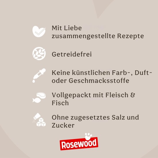 Rosewood Chewy Bones - Beef Skin Chew Bone with Duck Flavour for Small Dogs - Grain-Free and Gluten-Free Dental Care Snacks, No Artificial Additives, 80 g Rosewood Chewy Bones - Beef Skin Chew Bone with Duck Flavour for Small Dogs - Grain-Free and Gluten-Free Dental Care Snacks, No Artificial Additives, 80 g