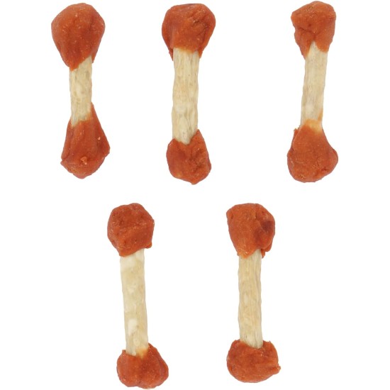 Rosewood Rosewood with Salmon Dumbbells - Dog Chew Bones Beef Skin Treat with Salmon, Dental Care, No Grains and Artificial Additives, 150g Rosewood Rosewood with Salmon Dumbbells - Dog Chew Bones Beef Skin Treat with Salmon, Dental Care, No Grains and Artificial Additives, 150g