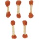 Rosewood Rosewood with Salmon Dumbbells - Dog Chew Bones Beef Skin Treat with Salmon, Dental Care, No Grains and Artificial Additives, 150g Rosewood Rosewood with Salmon Dumbbells - Dog Chew Bones Beef Skin Treat with Salmon, Dental Care, No Grains and Artificial Additives, 150g