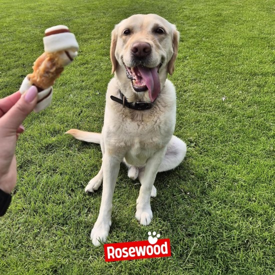 Rosewood Trio Bones with Chicken - Cattle Skin Dental Chew Bones - Grain & Gluten Free, No Artificial Additives - 90g Rosewood Trio Bones with Chicken - Cattle Skin Dental Chew Bones - Grain & Gluten Free, No Artificial Additives - 90g