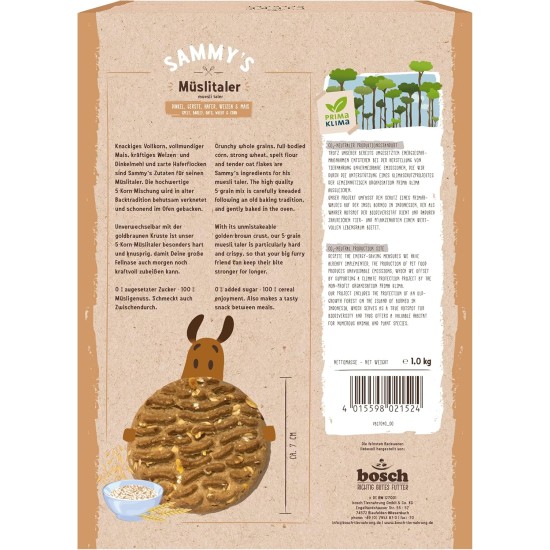Sammy's Herb Bones, Gently Baked Dog Snacks, Herb Bones with Fine Lamb, 1 kg Sammy's Herb Bones, Gently Baked Dog Snacks, Herb Bones with Fine Lamb, 1 kg