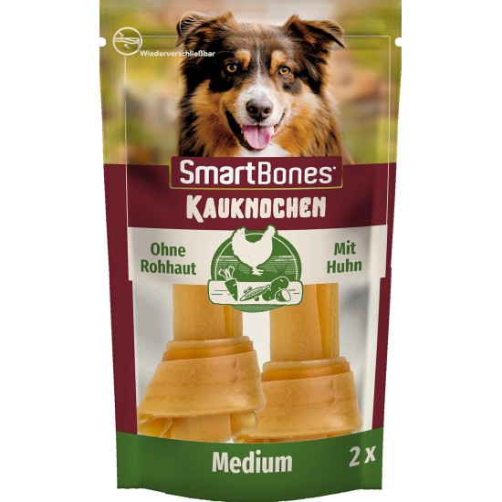 SmartBones Chew Bone Large - Chew Snack with Chicken for Large Dogs, Bones with Soft Texture, No Raw Skin, 1 Piece SmartBones Chew Bone Large - Chew Snack with Chicken for Large Dogs, Bones with Soft Texture, No Raw Skin, 1 Piece