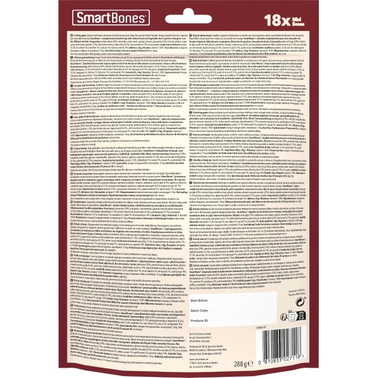 SmartBones Chew Bone Large - Chew Snack with Chicken for Large Dogs, Bones with Soft Texture, No Raw Skin, 1 Piece SmartBones Chew Bone Large - Chew Snack with Chicken for Large Dogs, Bones with Soft Texture, No Raw Skin, 1 Piece