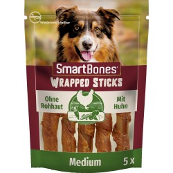 SmartBones Chicken Wrapped Sticks Medium - Dog Snack with Chicken for Medium Dogs, Soft Texture Chew Sticks without Rawhide (Pack of 5) SmartBones Chicken Wrapped Sticks Medium - Dog Snack with Chicken for Medium Dogs, Soft Texture Chew Sticks without Rawhide (Pack of 5)
