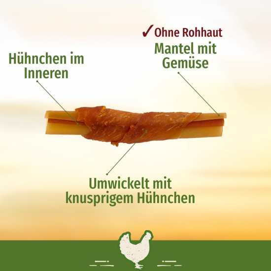 SmartBones Chicken Wrapped Sticks Medium - Hundesnack mit Huhn für mittelgroße Hunde, Kaustangen mit weicher Textur, ohne Rohhaut, 5 Stück SmartBones Chicken Wrapped Sticks Medium - Hundesnack mit Huhn für mittelgroße Hunde, Kaustangen mit weicher Textur, ohne Rohhaut, 5 Stück