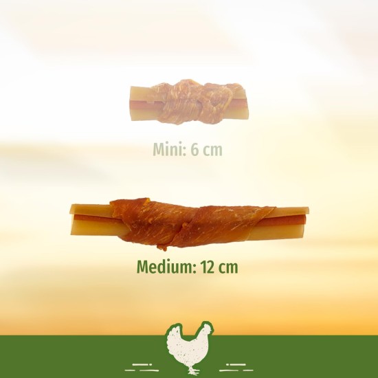 SmartBones Chicken Wrapped Sticks Medium - Hundesnack mit Huhn für mittelgroße Hunde, Kaustangen mit weicher Textur, ohne Rohhaut, 5 Stück SmartBones Chicken Wrapped Sticks Medium - Hundesnack mit Huhn für mittelgroße Hunde, Kaustangen mit weicher Textur, ohne Rohhaut, 5 Stück