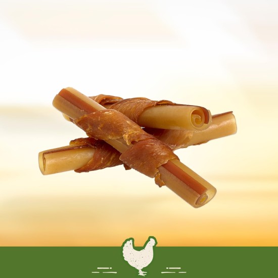 SmartBones Chicken Wrapped Sticks Medium - Hundesnack mit Huhn für mittelgroße Hunde, Kaustangen mit weicher Textur, ohne Rohhaut, 5 Stück SmartBones Chicken Wrapped Sticks Medium - Hundesnack mit Huhn für mittelgroße Hunde, Kaustangen mit weicher Textur, ohne Rohhaut, 5 Stück