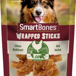 SmartBones Chicken Wrapped Sticks Mini - Hundesnack mit Huhn für kleine Hunde, Kaustangen mit weicher Textur, ohne Rohhaut, 9 Stück SmartBones Chicken Wrapped Sticks Mini - Hundesnack mit Huhn für kleine Hunde, Kaustangen mit weicher Textur, ohne Rohhaut, 9 Stück