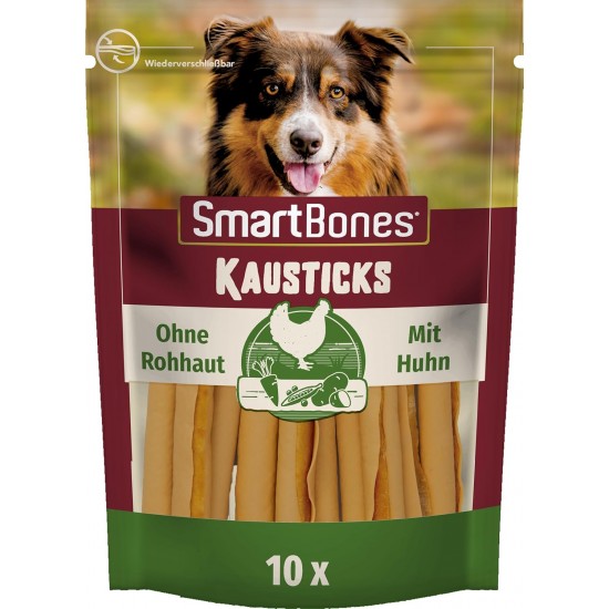 SmartBones Chicken Wrapped Sticks Mini - Hundesnack mit Huhn für kleine Hunde, Kaustangen mit weicher Textur, ohne Rohhaut, 9 Stück SmartBones Chicken Wrapped Sticks Mini - Hundesnack mit Huhn für kleine Hunde, Kaustangen mit weicher Textur, ohne Rohhaut, 9 Stück