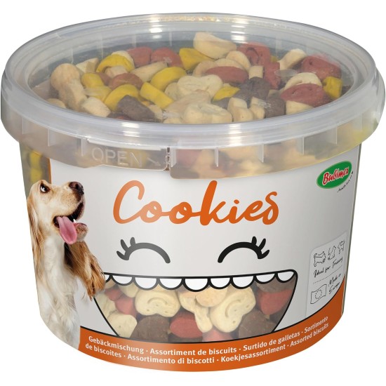 Smiley Cookies Leckerli für Hunde – Kekse Belohnung ideal zum Training – niedriger Fettgehalt – Snack Training – geeignet für alle Rassen und Größen – Eimer mit 1,3 kg Smiley Cookies Leckerli für Hunde – Kekse Belohnung ideal zum Training – niedriger Fettgehalt – Snack Training – geeignet für alle Rassen und Größen – Eimer mit 1,3 kg