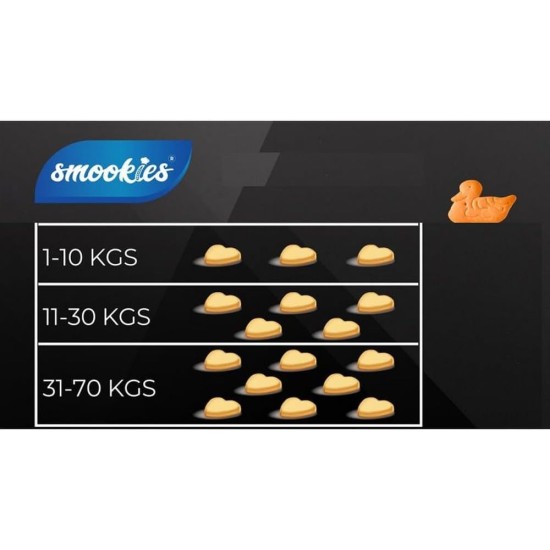 Smookies Apples & Carrots, 200 Gram Snacks für Hunde, 1 Stück (1er Pack) Smookies Apples & Carrots, 200 Gram Snacks für Hunde, 1 Stück (1er Pack)