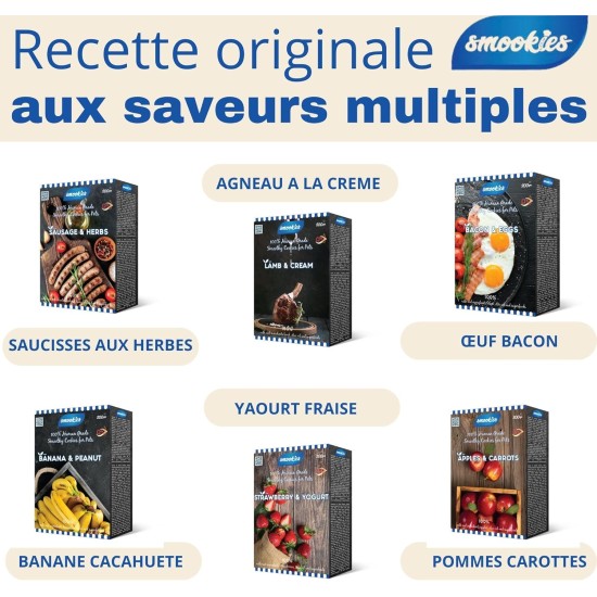 Smookies Apples & Carrots, 200 Gram Snacks für Hunde, 1 Stück (1er Pack) Smookies Apples & Carrots, 200 Gram Snacks für Hunde, 1 Stück (1er Pack)