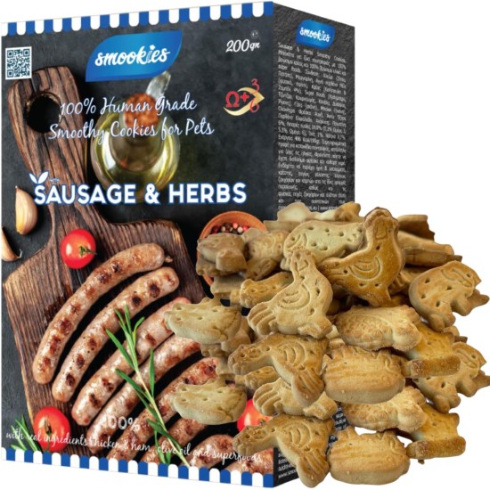 Smookies Sausage & Herbs, 200 Gram Snacks für Hunde Smookies Sausage & Herbs, 200 Gram Snacks für Hunde