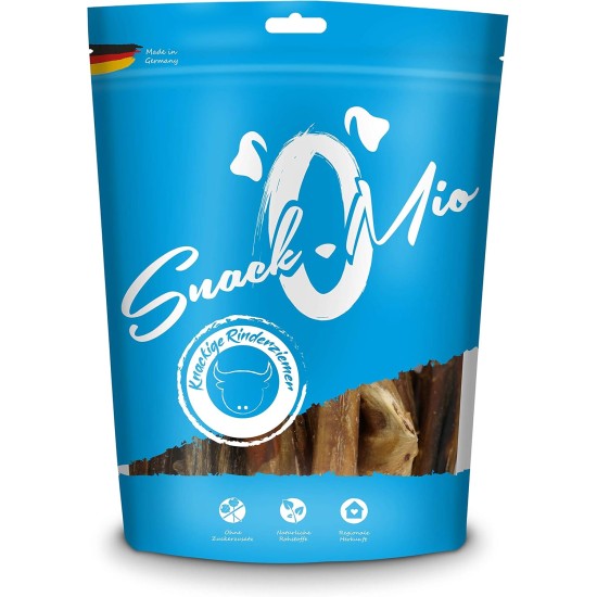 SnackOMio – Premium Hundesnack – Exzellente Rinderstrossen, getreidefrei, 1er Pack (1 x 350g) SnackOMio – Premium Hundesnack – Exzellente Rinderstrossen, getreidefrei, 1er Pack (1 x 350g)